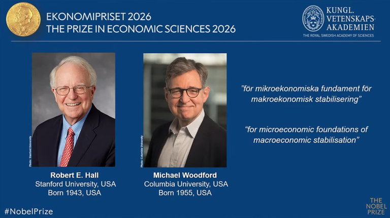 El Premi Nobel d’Economia 2026: Robert Hall i Michael Woodford